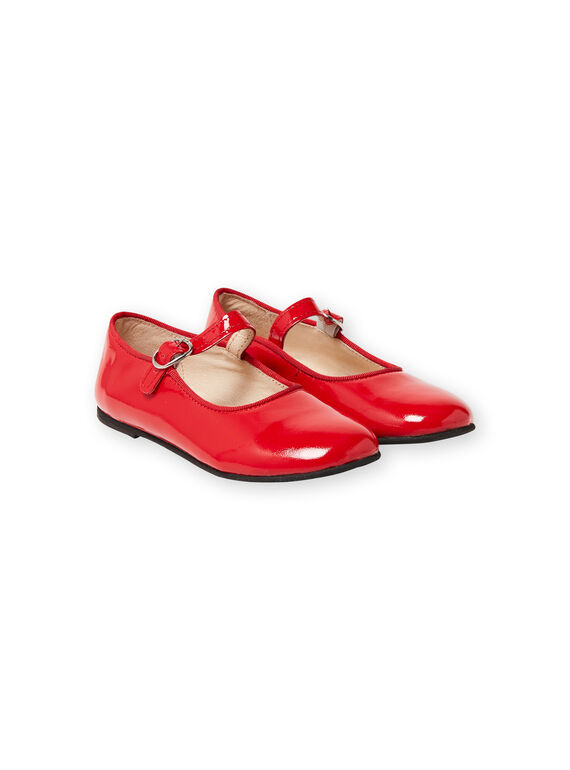 Red patent slippers girl LFBABRIDER / 21KK3533D13050