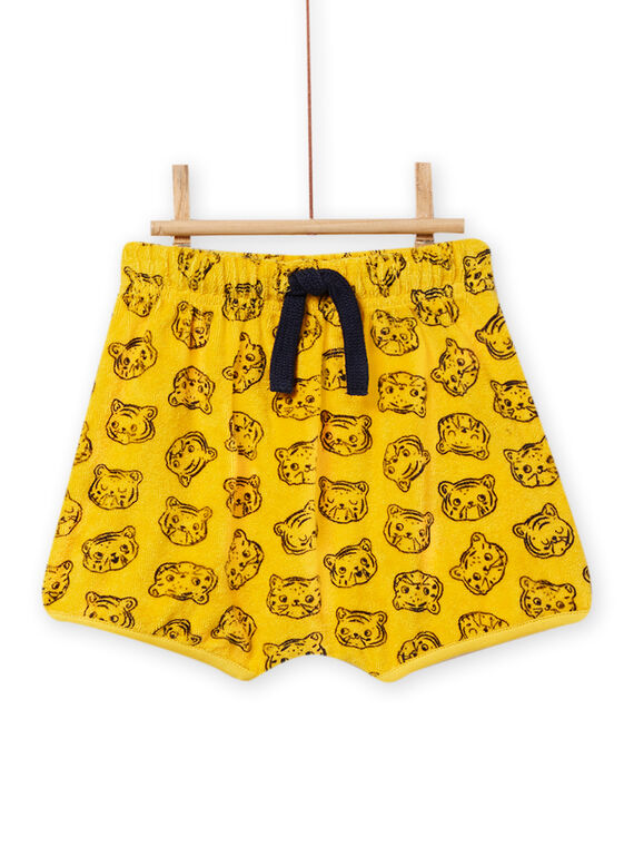 Baby boy's yellow and black outfit NUPLAENS2 / 22SG10K2ENS010