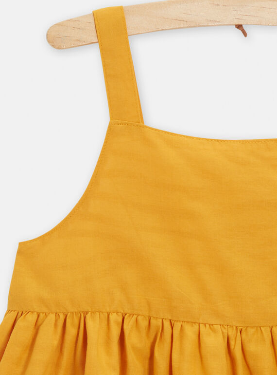 Yellow reversible dress for girls TALIROB3 / 24S901T3ROB107