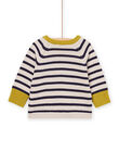 Striped sweater with rabbit animation PURHUPUL / 22WG10Q1PUL810