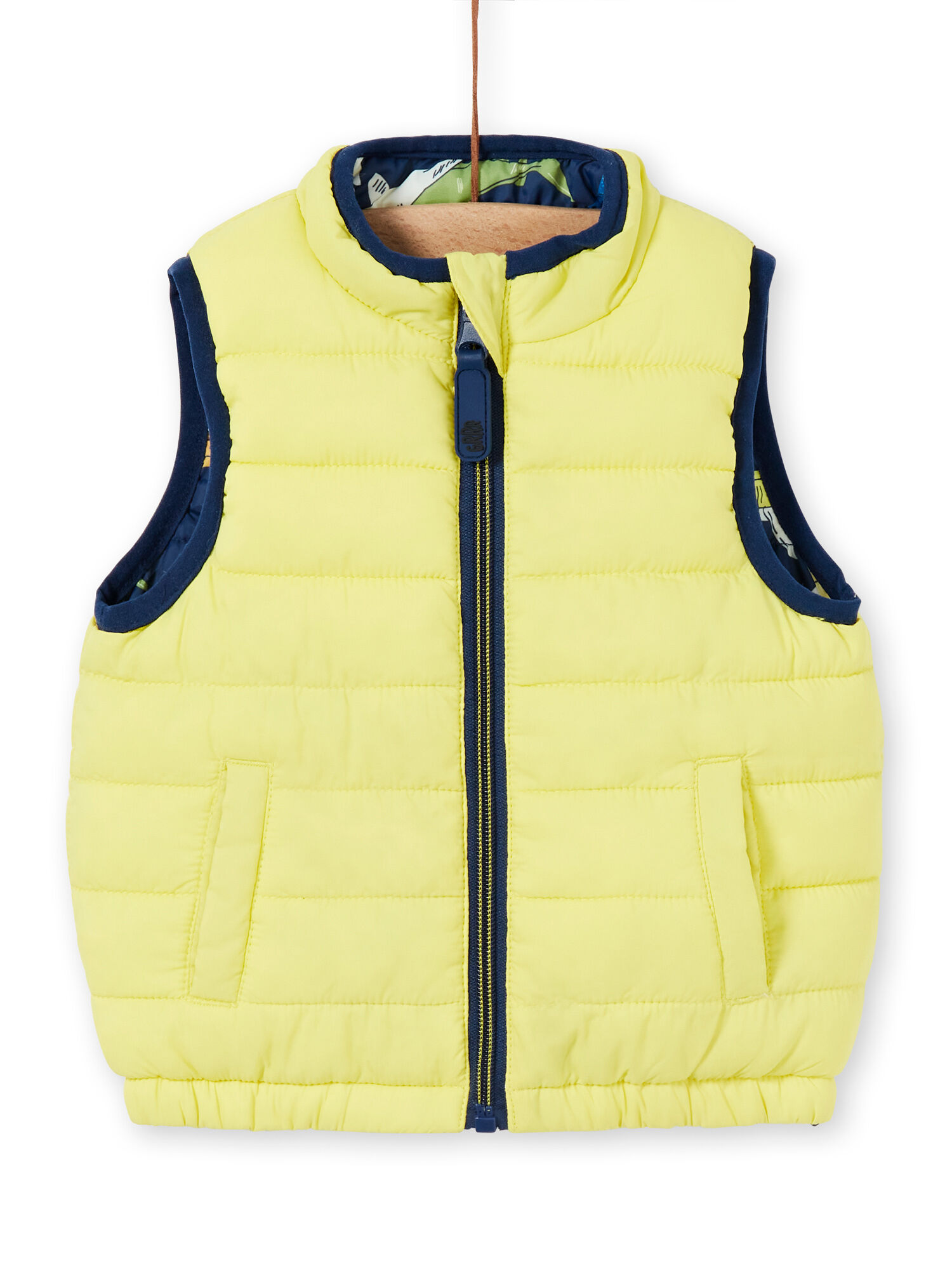 Sleeveless jacket for baby boy top