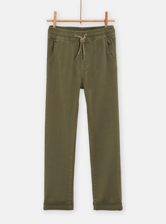Boy's khaki pants TOCRIPAN2 / 24S902L2PAN609