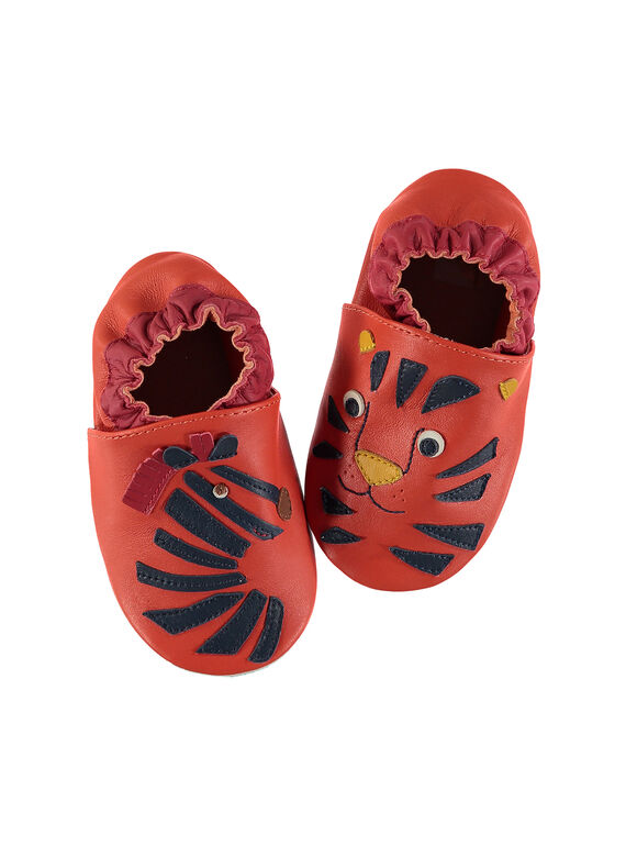 Baby boys? leather slippers. FNGZEBR / 19SK3838D3S400