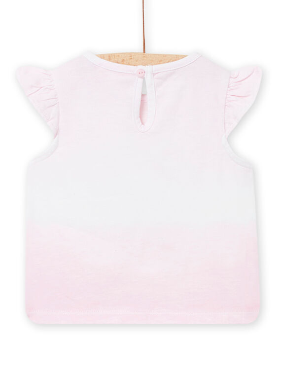 Pink baby girl T-shirt NIFICDEB / 22SG09U1DEBD303