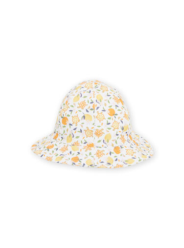 Baby Girl White and Yellow Hat NYIHOCHA / 22SI09C3CHA000