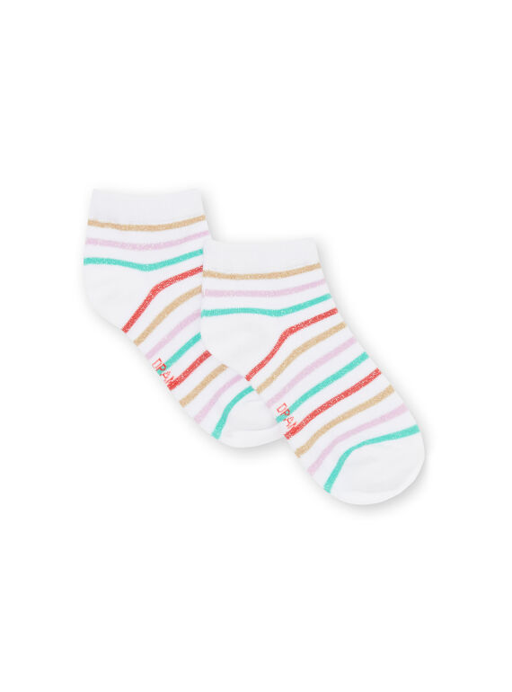 Multicolored striped socks child girl LYAVISOCK / 21SI01U1SOQ000
