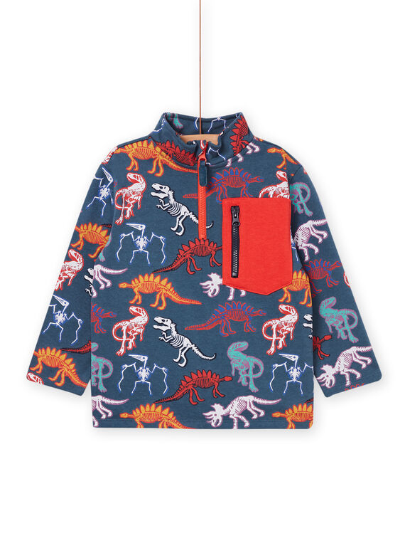 Multicolored dinosaur print sweatshirt POPRISWE / 22W902P1SWEC225