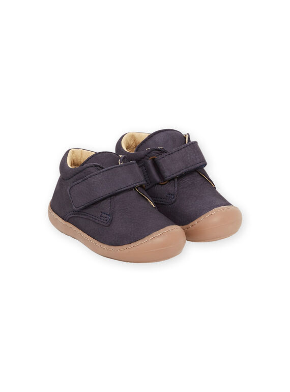 Baby boy navy blue velcro booties MUBOTIFLEXNAVY / 21XK3871D0F070