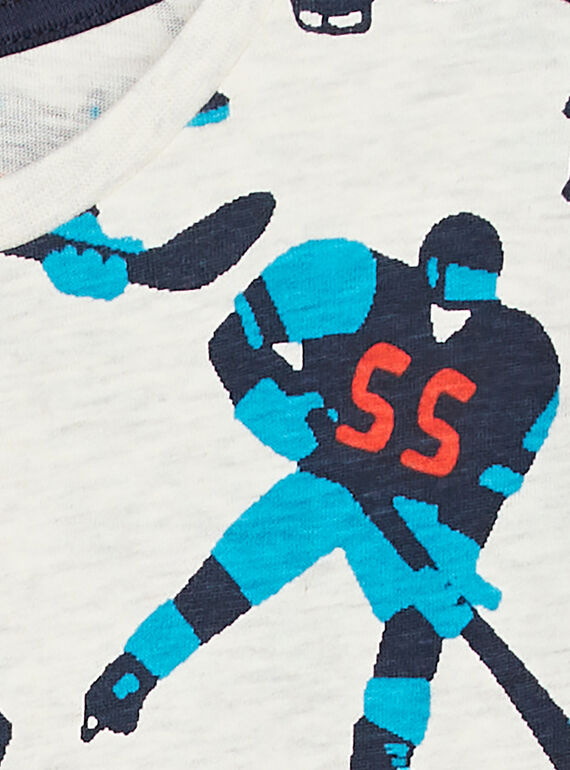 Heathered off white LONGSLEEVE T-SHIRT KOJOTEE7 / 20W9023AD32008