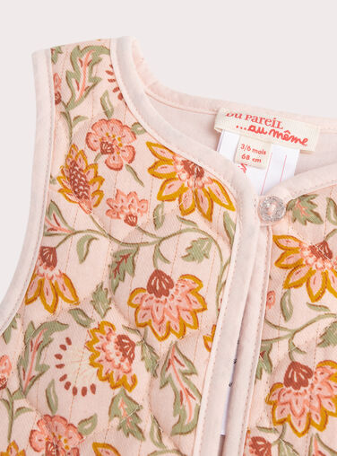 Baby girls' floral print cardigan Baby girls' floral print cardigan WILANCAR2 / 25SG0944CARD326