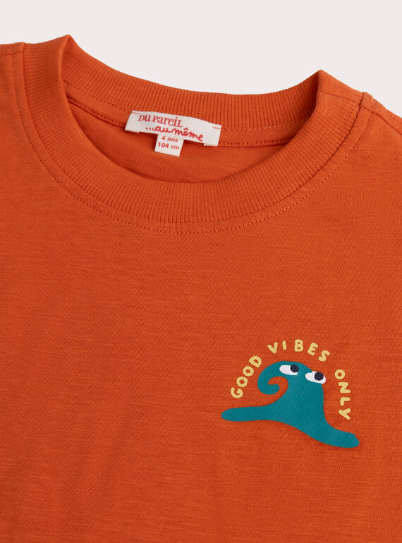 Orange TEE SHIRT SS WOJOTIBRO2 / 25S902L2TMCE405