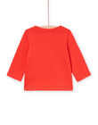 Red long sleeve t-shirt PUPRITEE3 / 22WG10P1TMLE405