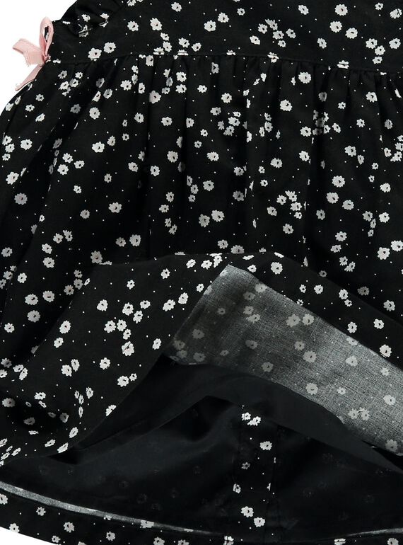 Baby girls' short-sleeved dress CIBENROB4 / 18SG09G4ROB099