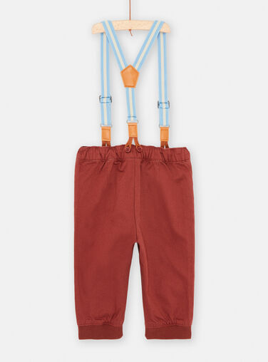 Baby boy tan pants with straps SUFORPAN1 / 23WG10K1PAN812