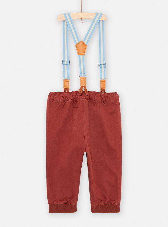 Baby boy tan pants with straps SUFORPAN1 / 23WG10K1PAN812