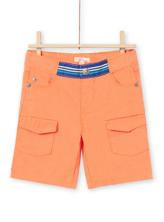 Boy's orange Bermuda shorts JOMARBER2 / 20S902P2BERE405