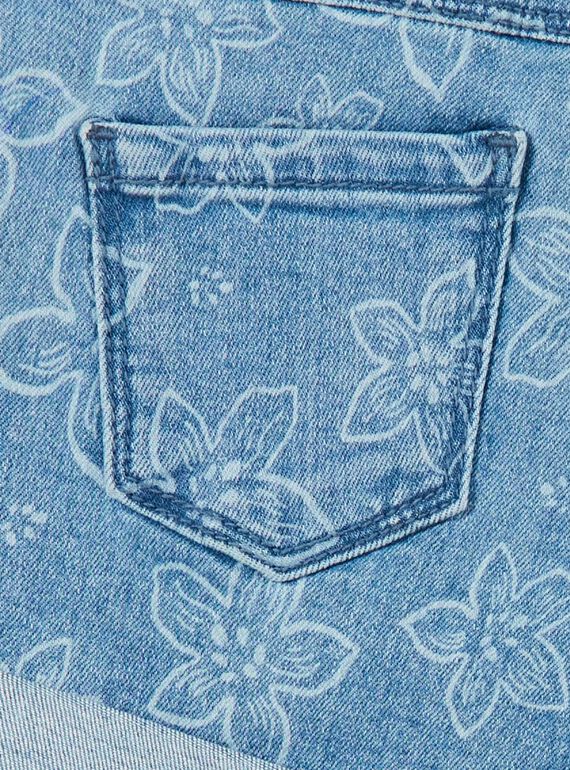 5 pocket shorts with floral print LAJOSHORT2 / 21S90142D30P272