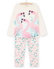 Pink t-shirt and trousers with pink flamingo print and design REFAPYJFLA / 23SH11D2PYJ003