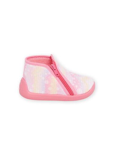 Baby girl pink booties with fantasy design NIPANTROSE / 22KK3711D0A030