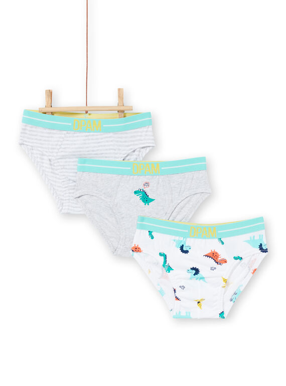 Pack of 3 children's underpants with dinosaur motifs for boys LEGOSLIDINO / 21SH1223D5L000