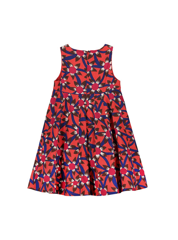 Girls' graphic print dress FABAROB2 / 19S90162ROB099