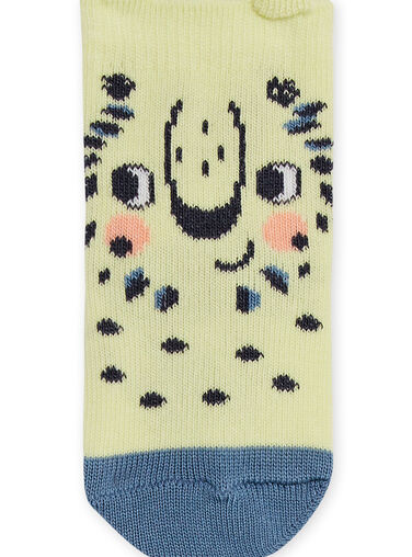 Yellow socks with lions design baby boy NYUMOCHO1 / 22SI10N2SOQB115