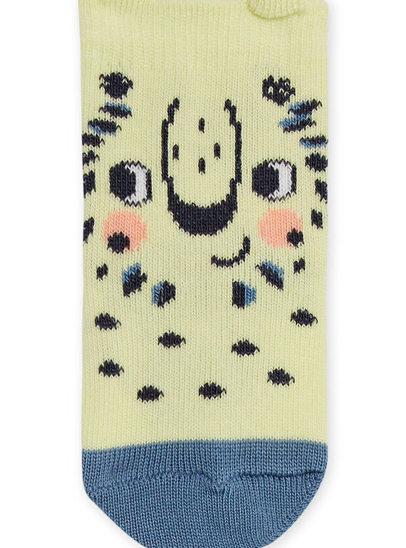 Yellow socks with lions design baby boy NYUMOCHO1 / 22SI10N2SOQB115
