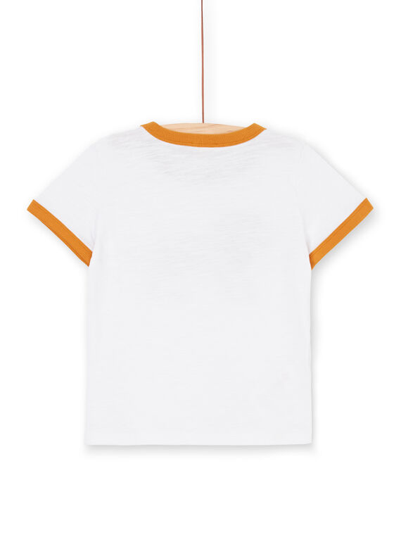 White and orange T-shirt - Child boy LOJAUTI / 21S902O1TMC000