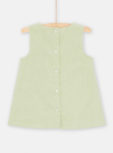 Baby Girl Green Velvet Dress Baby Girl Green Velvet Dress SIVERROB2 / 23WG09J2ROB631