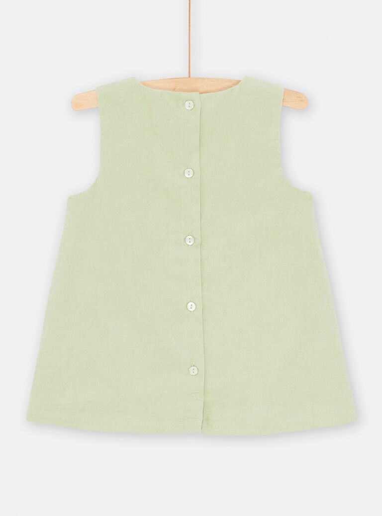 Baby Girl Green Velvet Dress Baby Girl Green Velvet Dress SIVERROB2 / 23WG09J2ROB631
