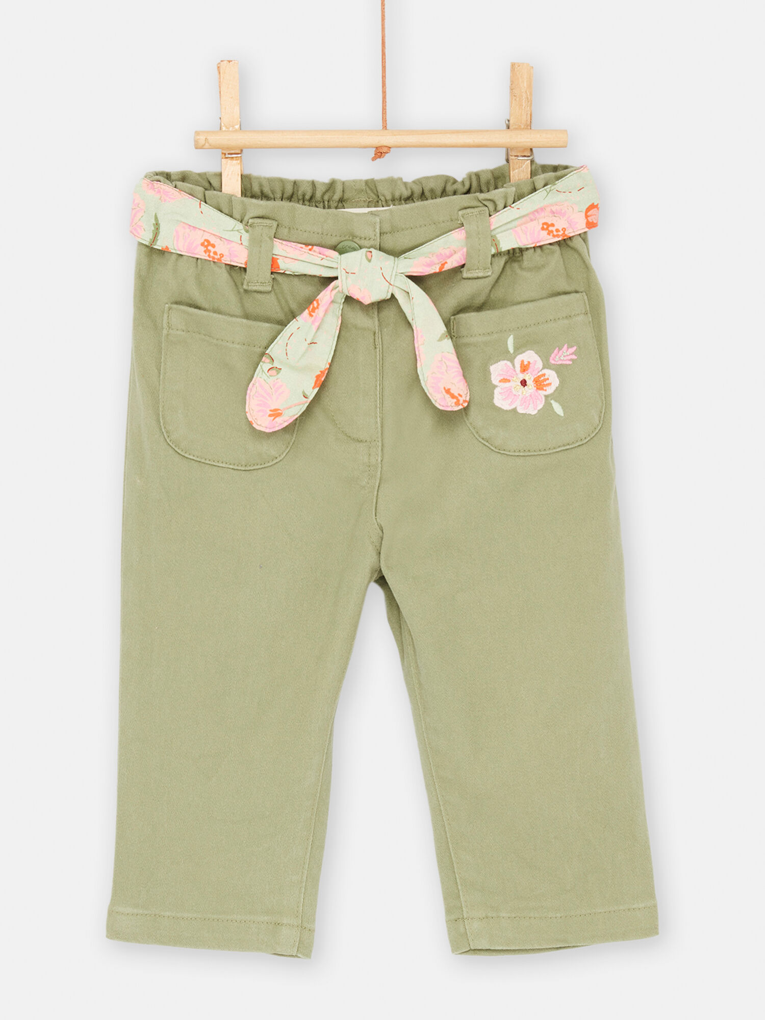 Baby girl s comfortable khaki pants