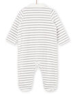 Striped sleep suit POU2GRE1 / 22WF0492GRE904