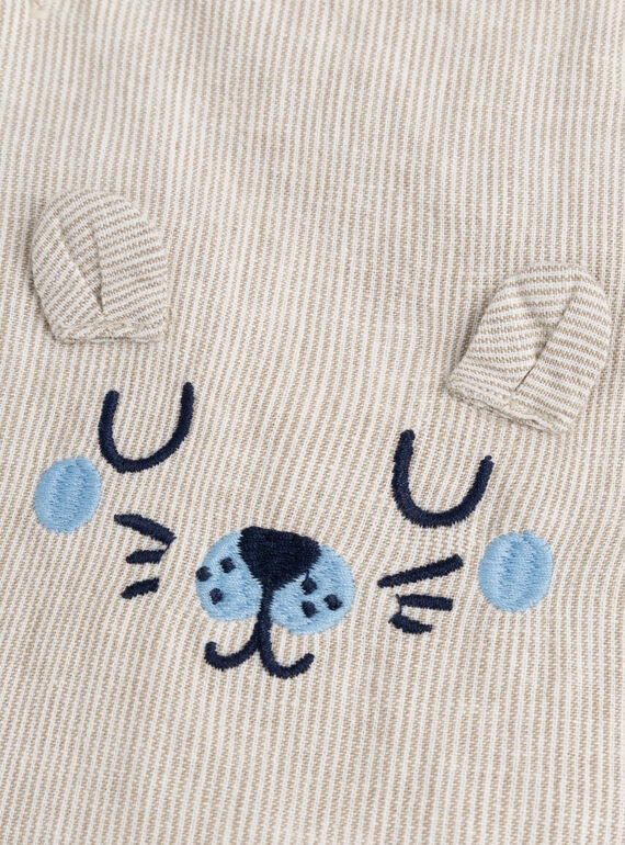 Brown SHORT DUNGAREES WUMASAC / 25SG1062SACI807