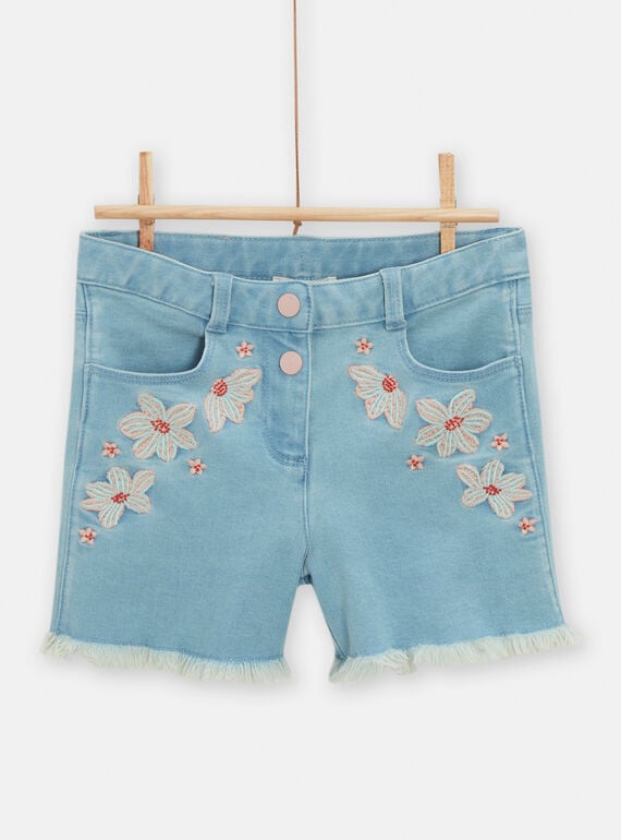 Light blue shorts for girls TACOSHORT / 24S901N1SHOP272