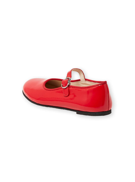 Red patent slippers girl LFBABRIDER / 21KK3533D13050