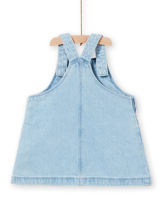 Girl's baby jeans overalls dress LICANROB1 / 21SG09M1ROBP272
