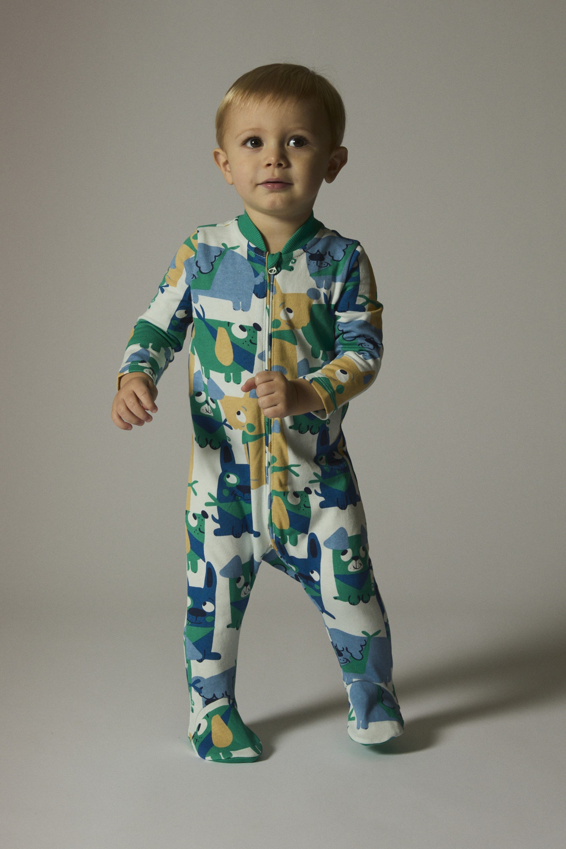 Baby boys' blue printed rompers