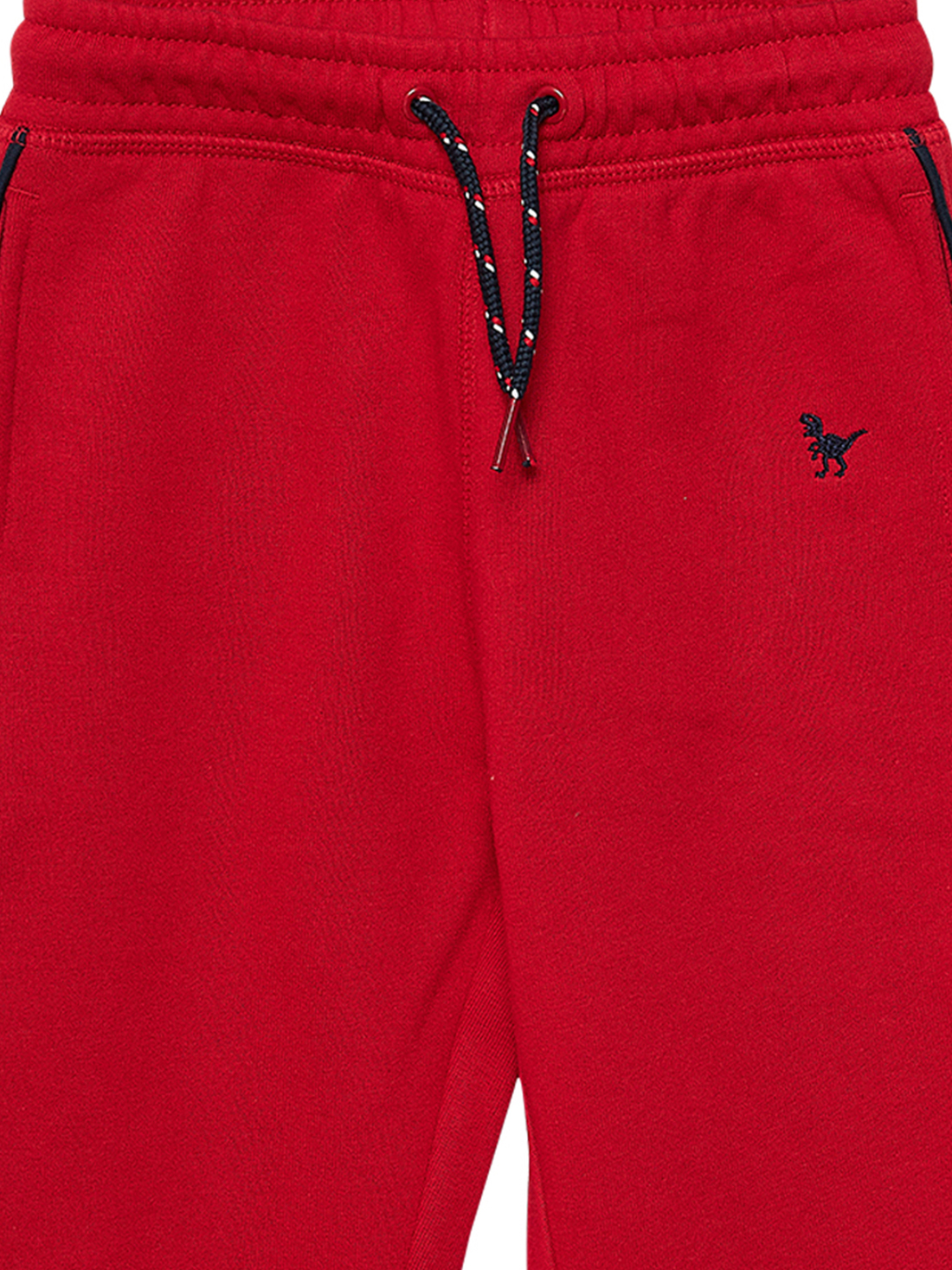 red jogging pants
