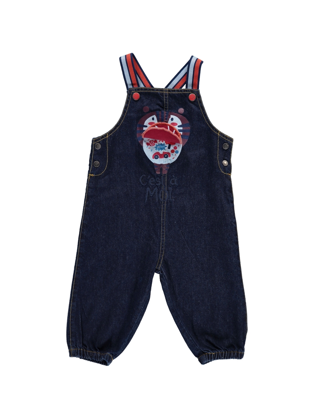 Baby boy denim dungarees clearance